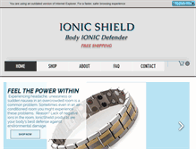Tablet Screenshot of ionic-shield.com